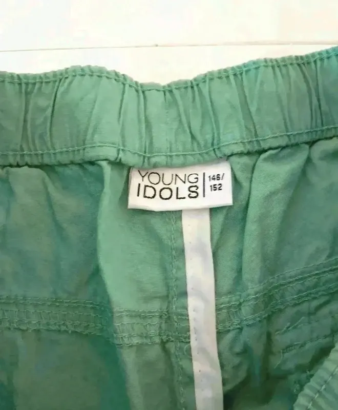 Young Idols | Cargo Shorts | Grün Mint | Gr. 146/152 | Skater Jungs Sommer