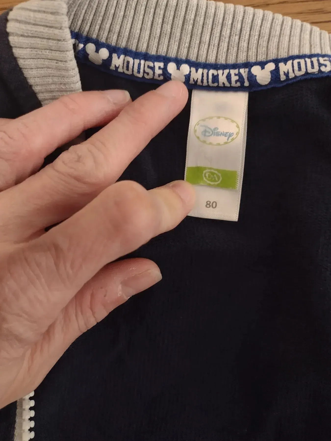 Übergangsjacke grau-blau Mickie Mouse Baseball 80 CA
