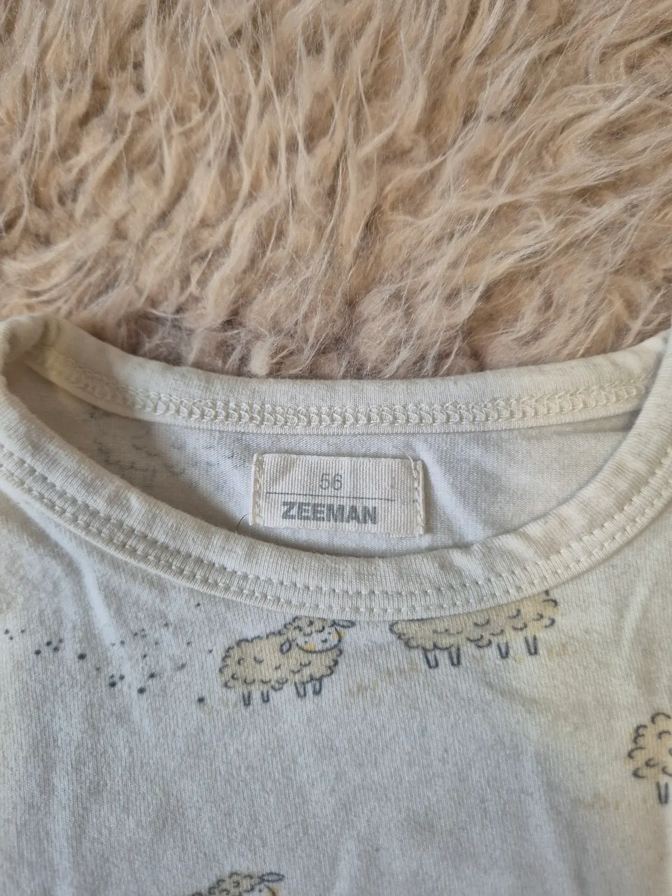 Langarmshirt Zeeman Größe 56 Schafe