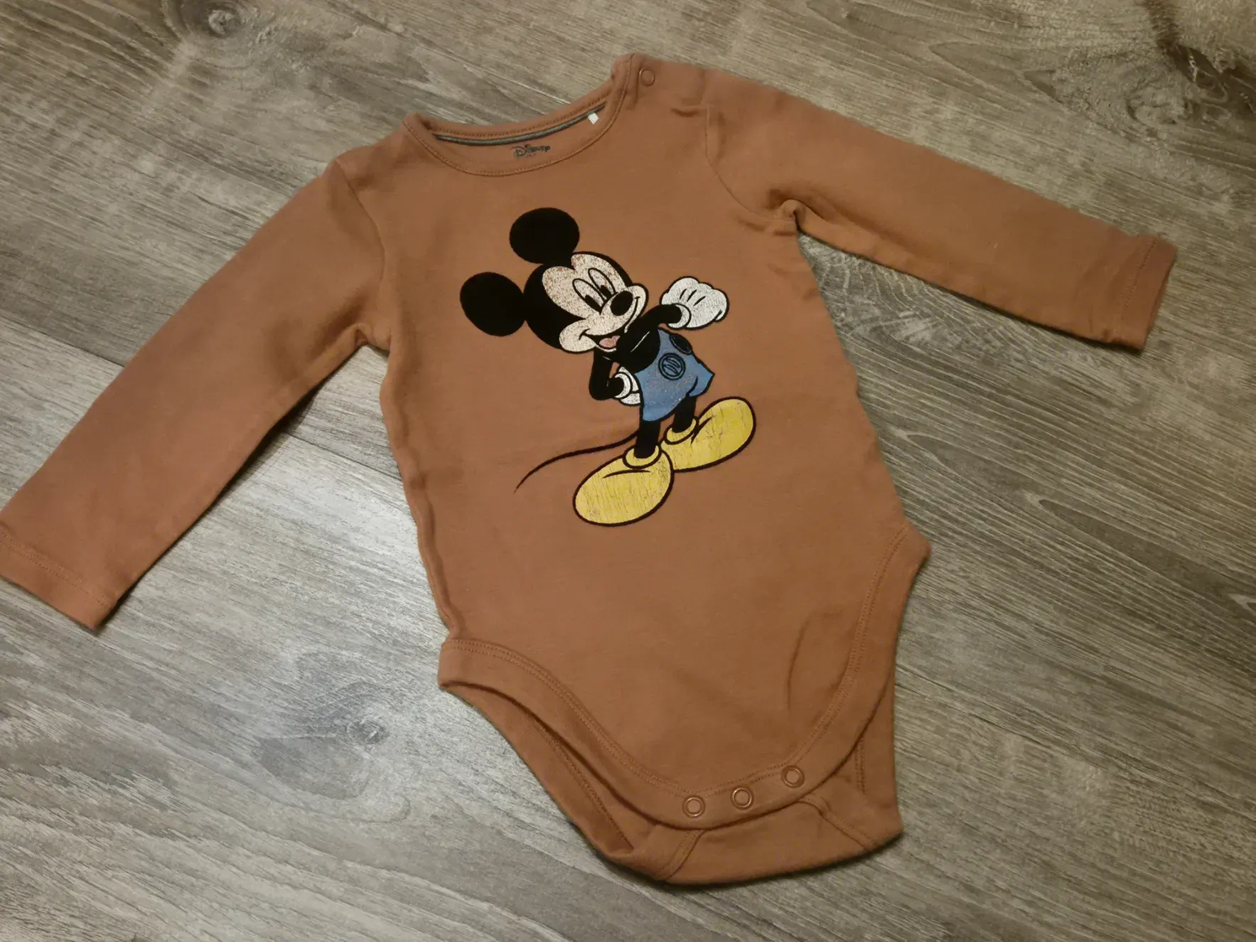 Langarmbody / Einteiler "Mickey", Kinder, Disney Baby C&A, Größe 80