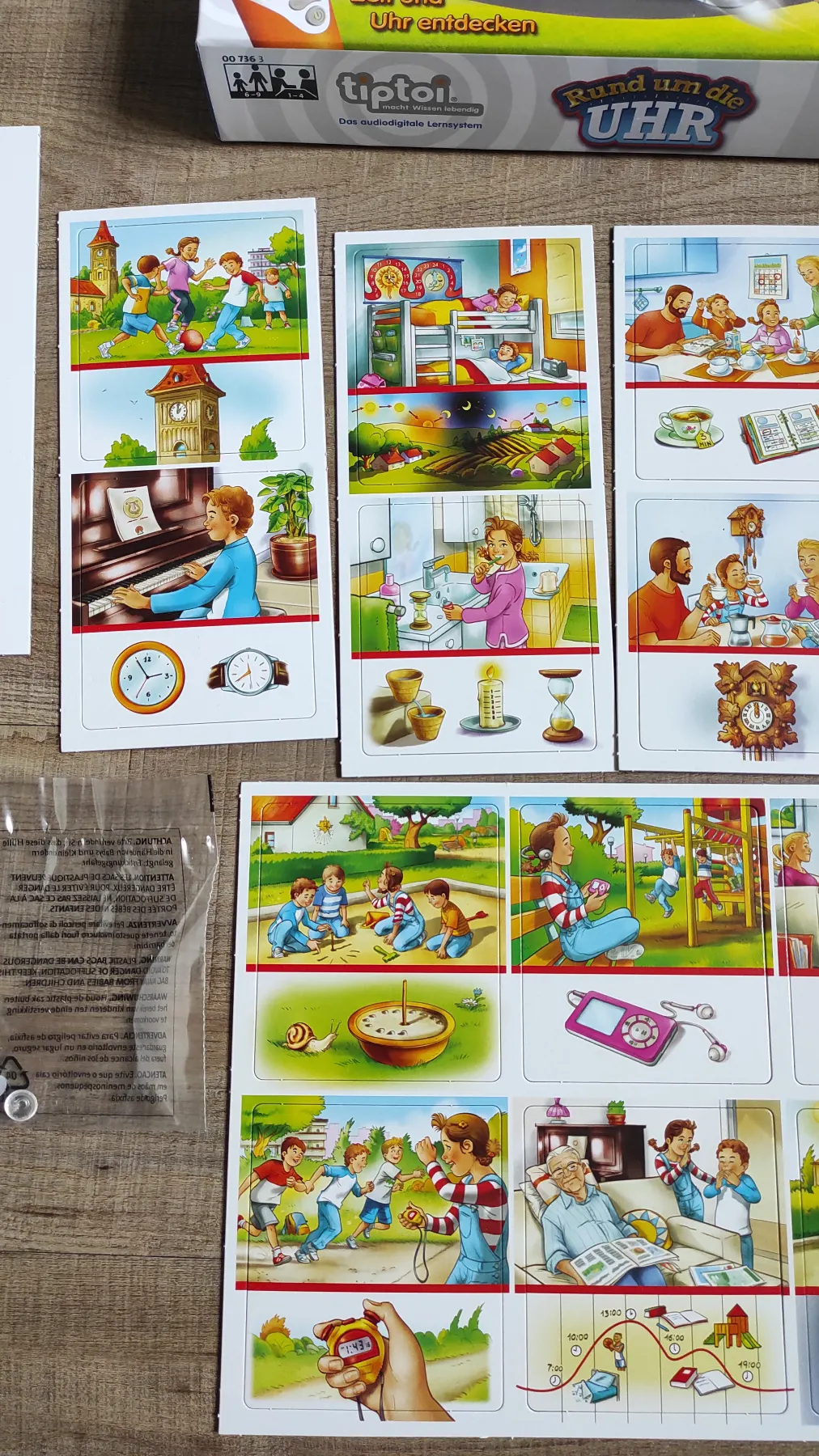 Tiptoi Spiel🕐"Rund um die Uhr" Neu OVP
