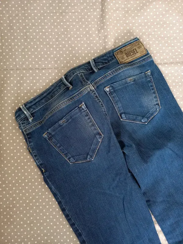 Diesel Jeans Gr 152, Mädchen, Skinny Fit, Hose, schmal, navy, dunkelblau