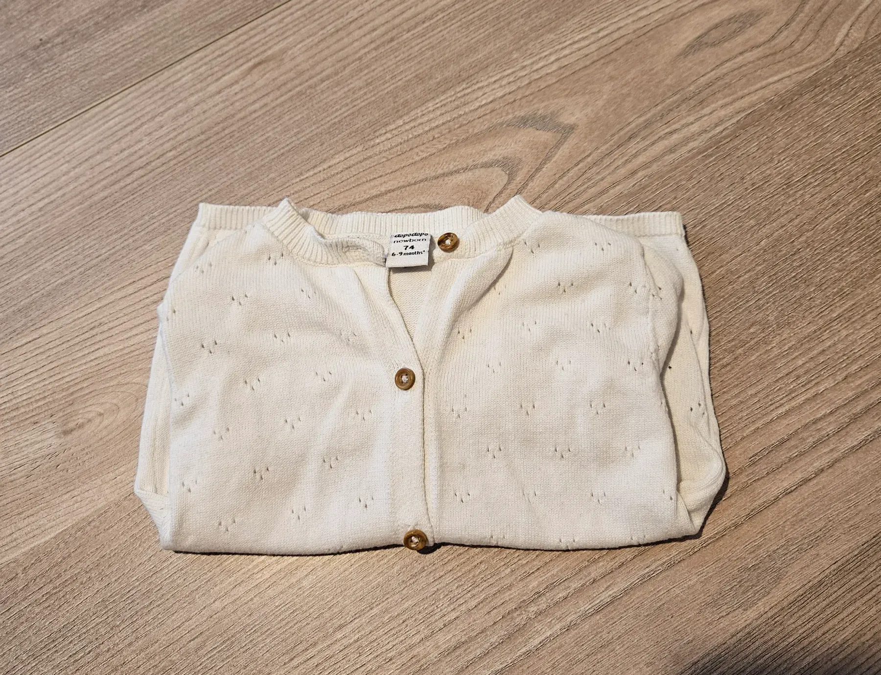 Süße dünne Strickjacke, Gr. 74