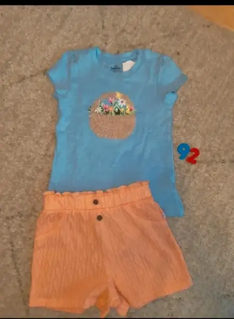 Sommer Set T-Shirt mit Shorts Größe 92 Topomini