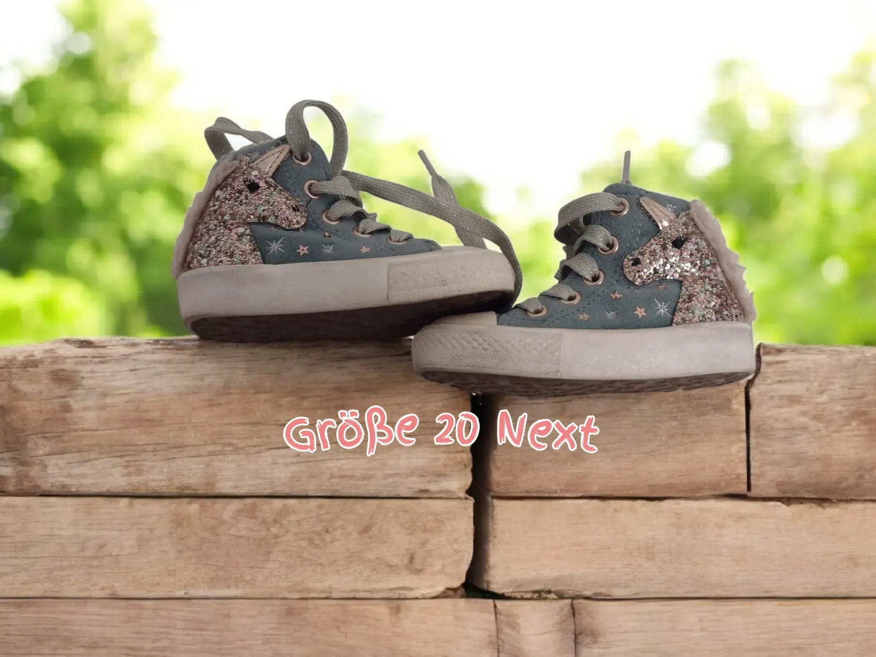 Winterstiefel gefüttert Türkis Einhorn Glitzer 20 Next