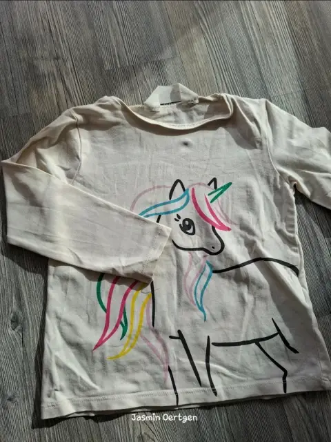 Einhorn-Langarmshirt | H&M | Gr. 98/104