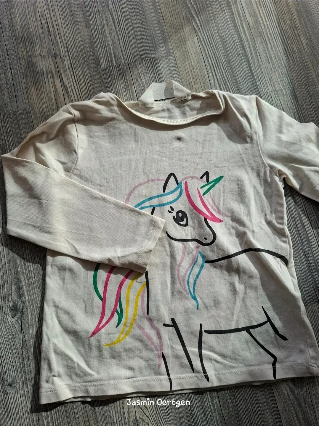 Einhorn-Langarmshirt | H&M | Gr. 98/104