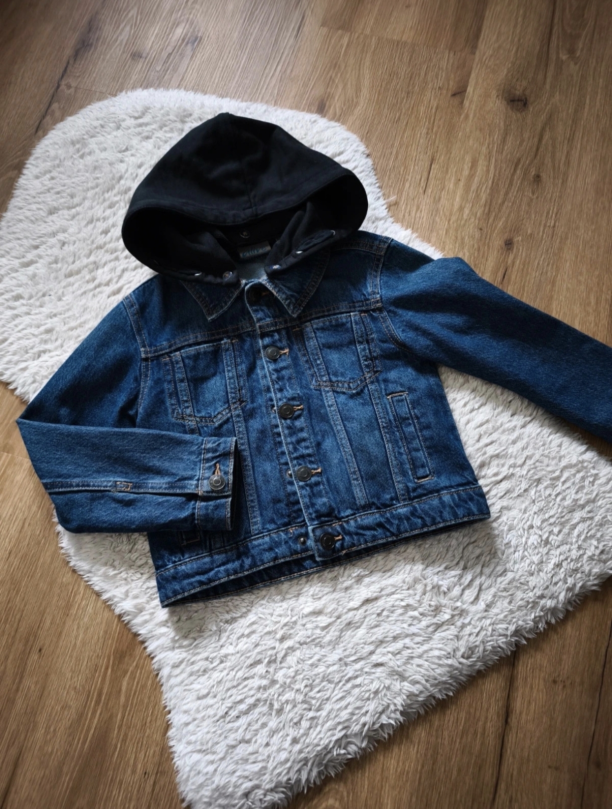 Jeansjacke mit Kapuze Gr. 122