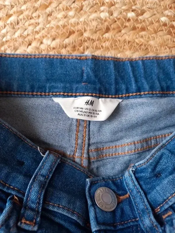 H&M Jeans Shorts Gr 146 Junge, kurze Hose, used Style, Frühling, Sommer