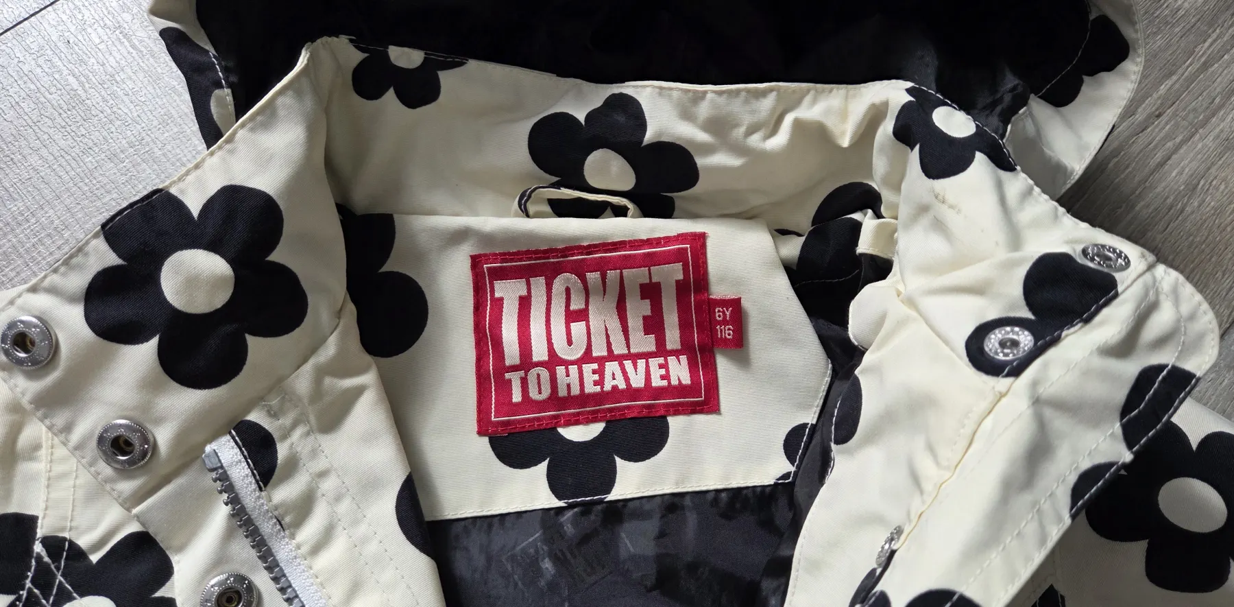 Wunderschöner Regenmantel/ Parka/ Trenchcoat Retro Ticket to heaven Gr. 116