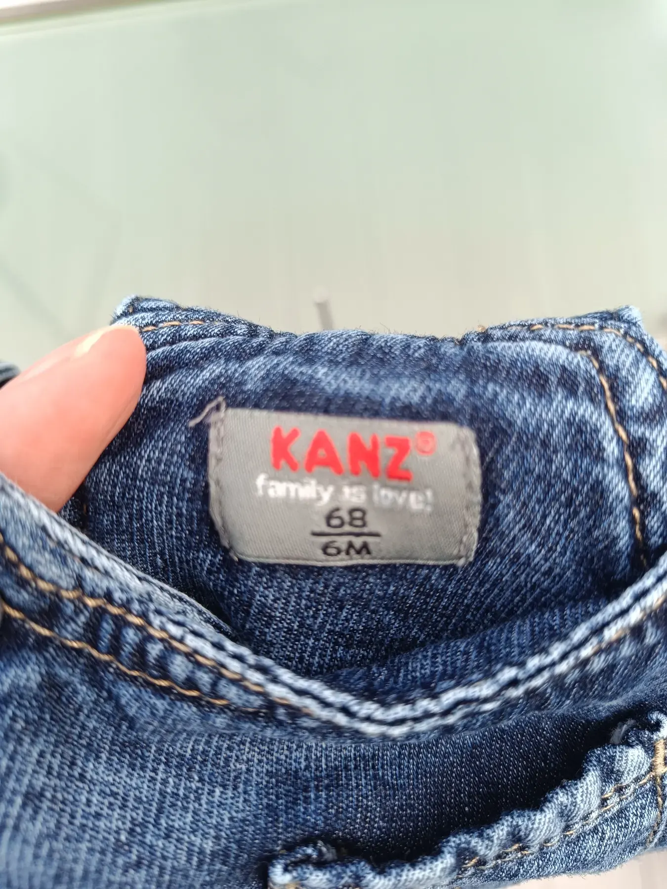 Jeanskleid/Latzkleid in Größe 68