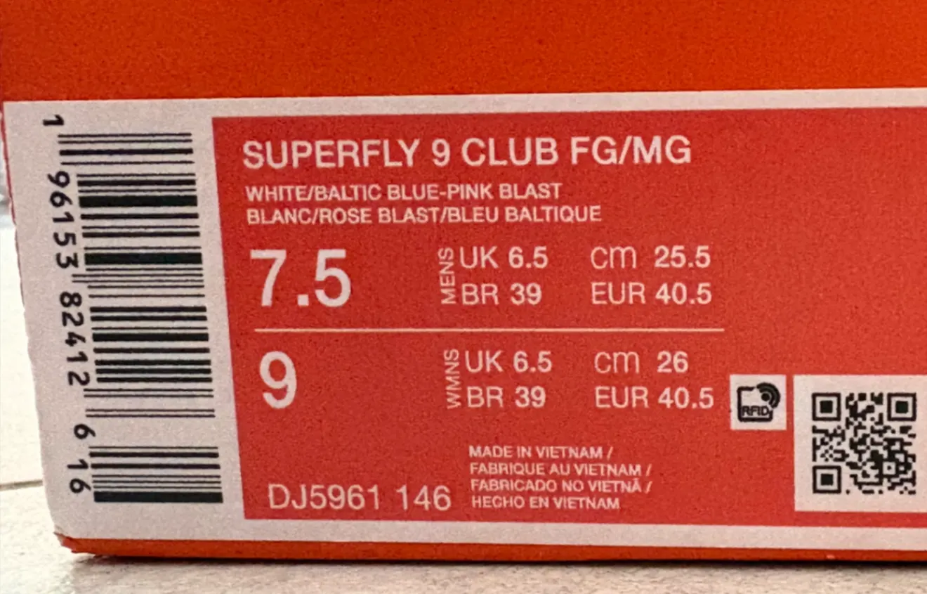 Fußball Schuhe Nike Superfly 40,5
