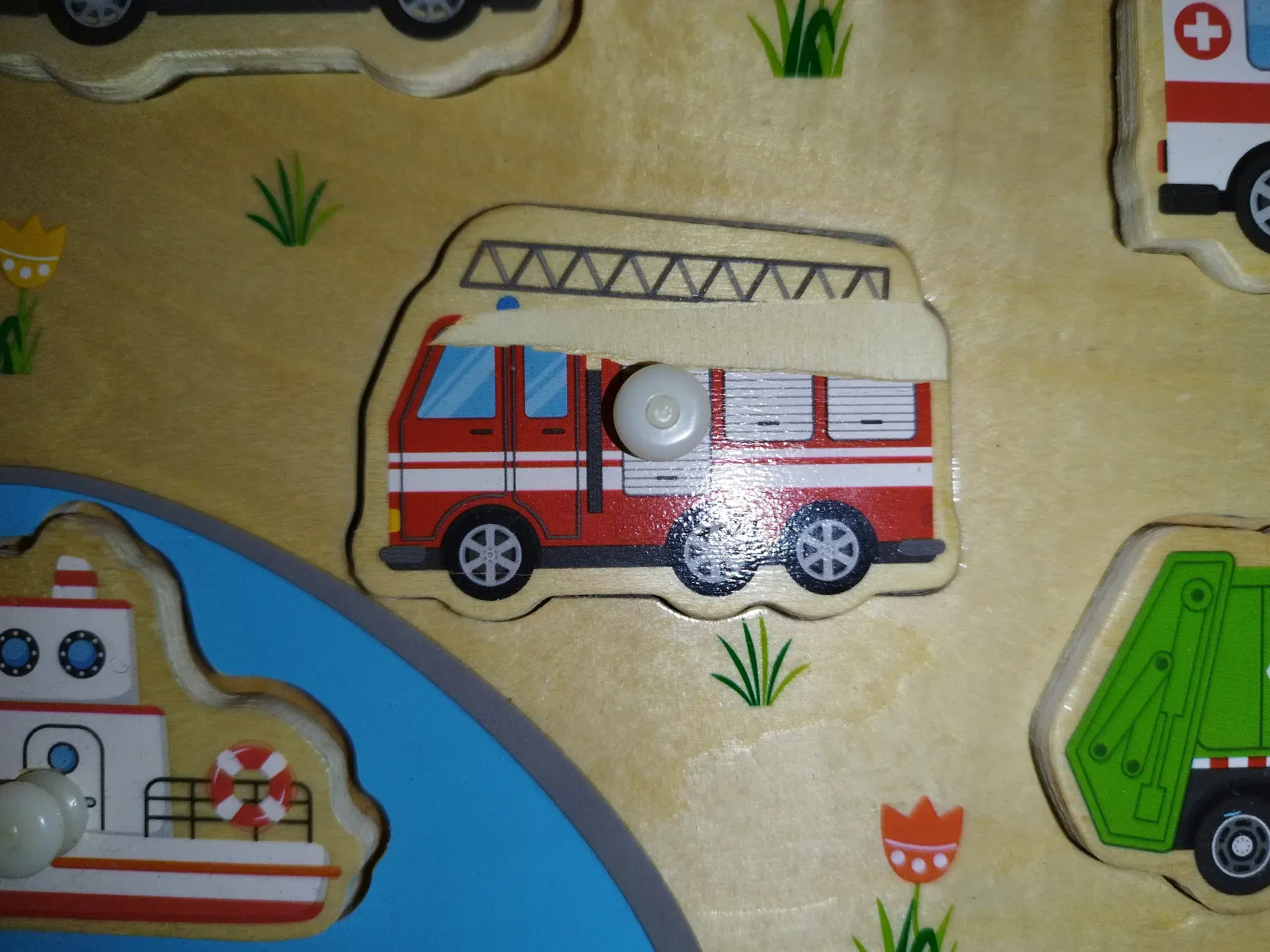 Holzstempelpuzzle