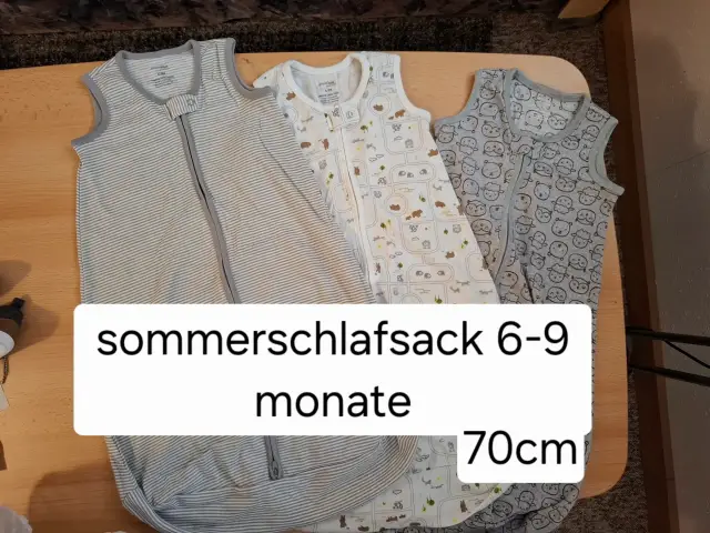 Schlafsäcke Sommer 70cm 3er set