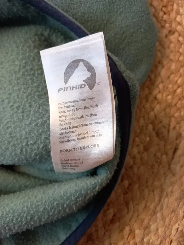 Finkid Fleece Jacke Gr 140/146/152, Junge, Paukku, Übergang, mint, türkis, Ringel, Herbst, Frühling