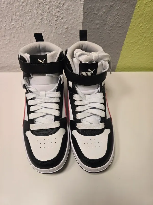 Puma Schuhe RBD Game white red black gold Gr. 38.5