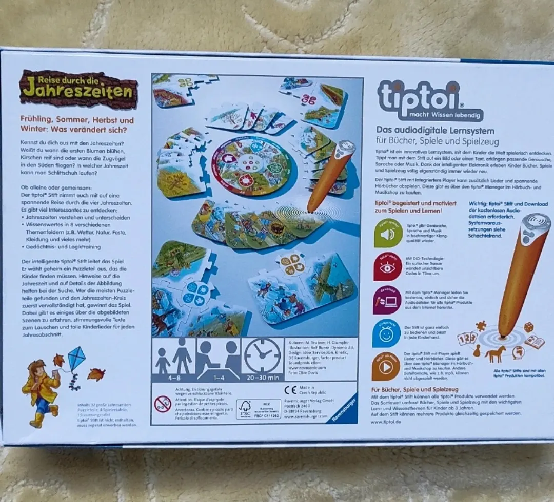 Tiptoi Spiel 🖍️"Reise durch die Jahreszeiten"
