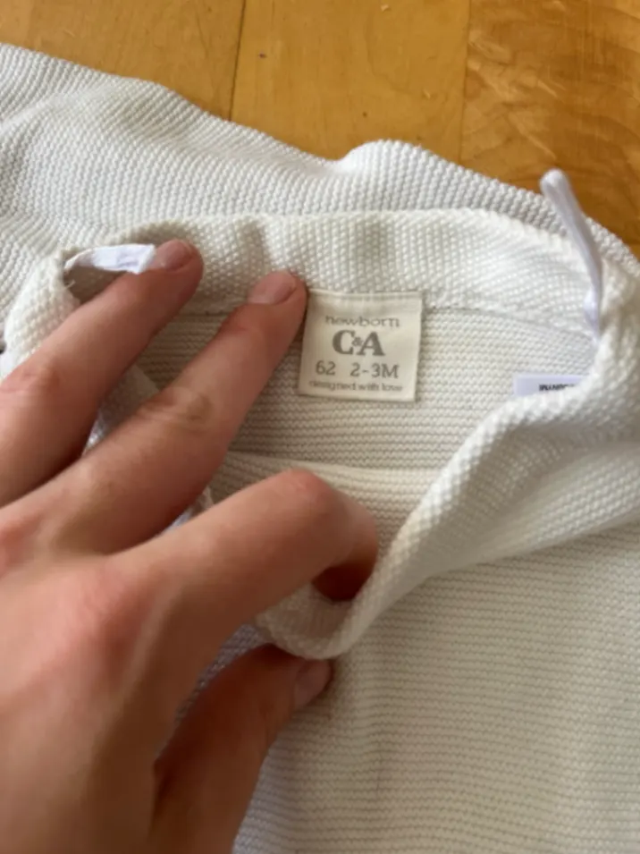 Weißes Babyset von C&a in Größe 62