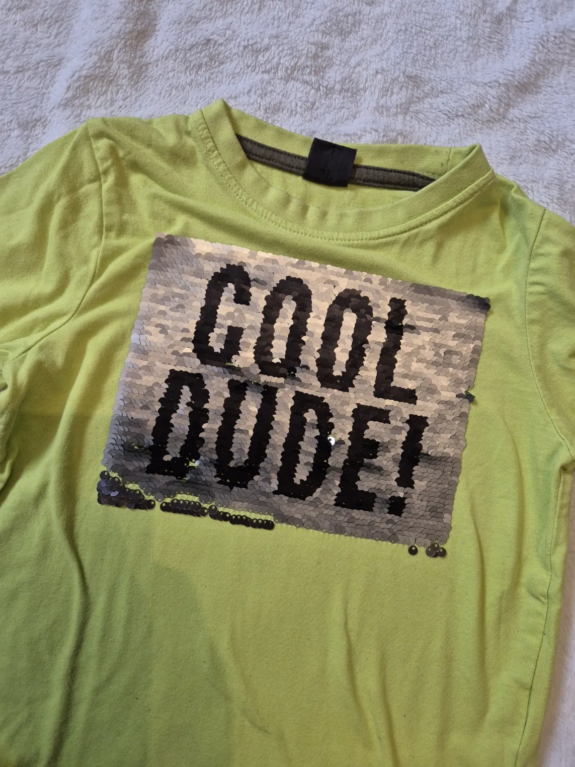 Paillettenshirt Langarmshirt, Jungen, grün, Kiki & Koko, Größe 110