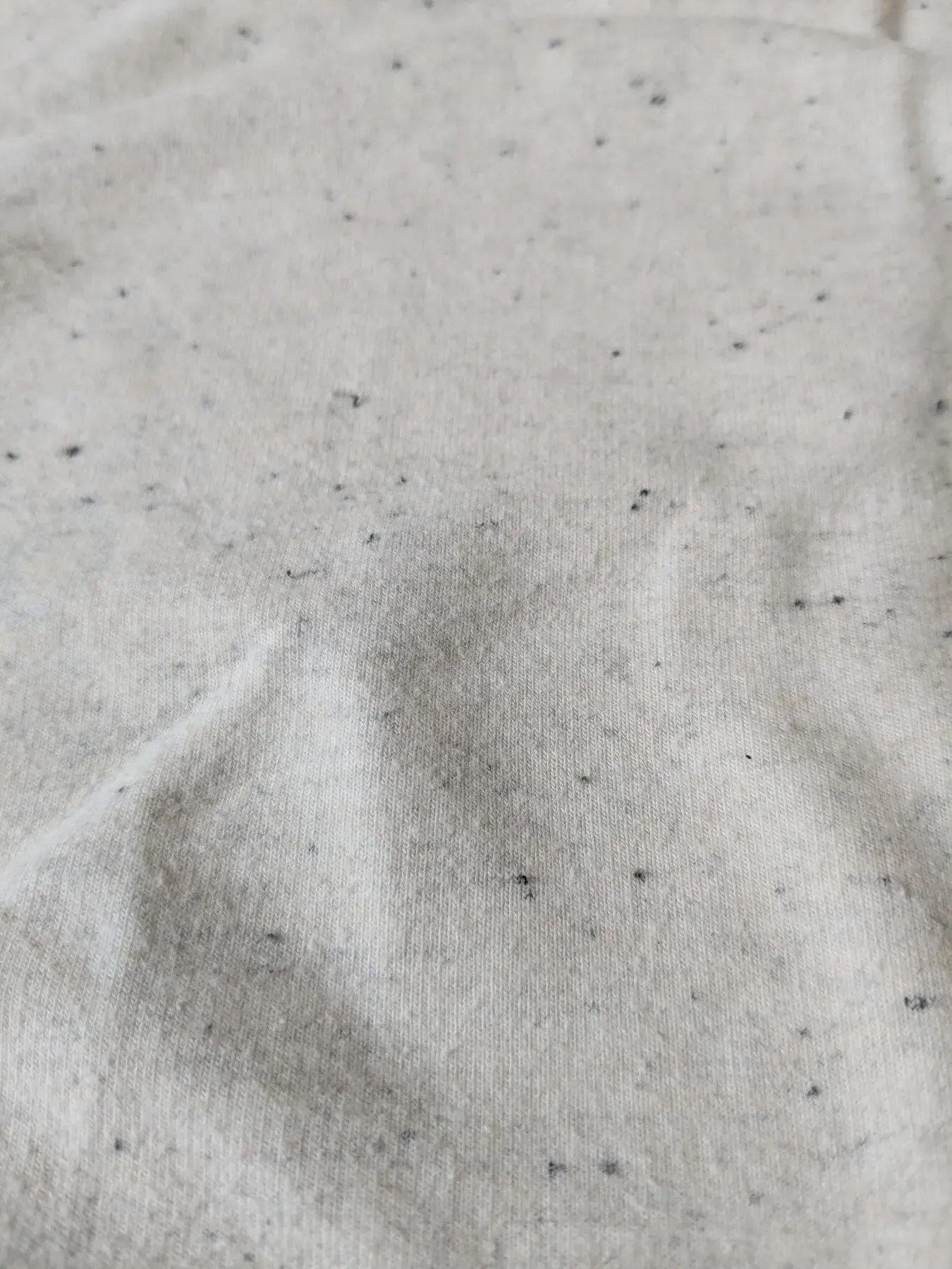 Weiß mellierter Pullover von h&m