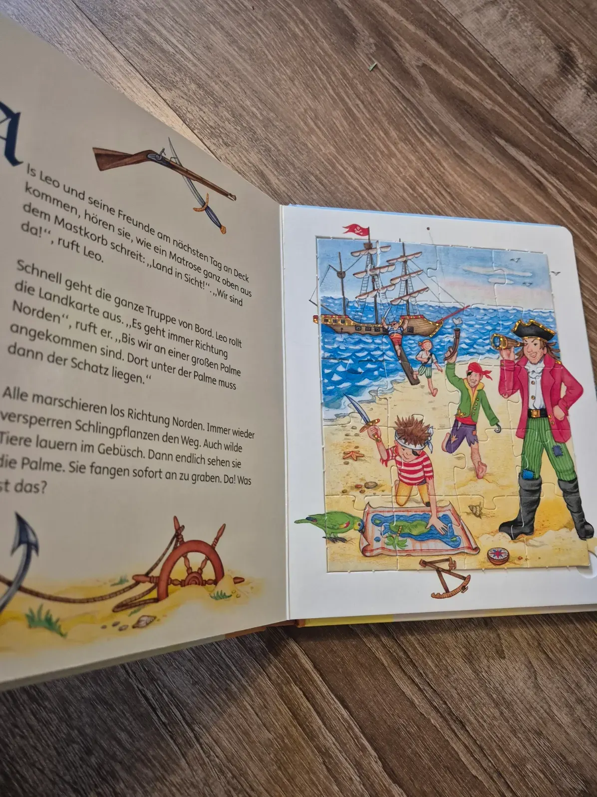 Puzzlebuch "Der kleine Pirat", 5 Puzzles