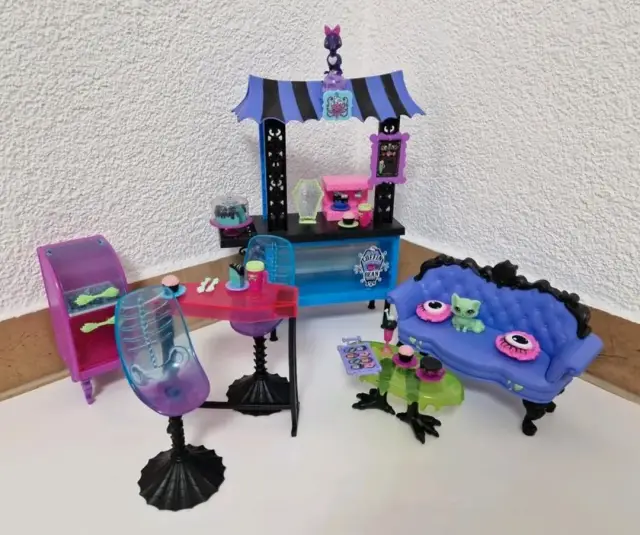 Monster High Cafe HMV78 Café Schwarze Seele Möbel Theke Zubehör