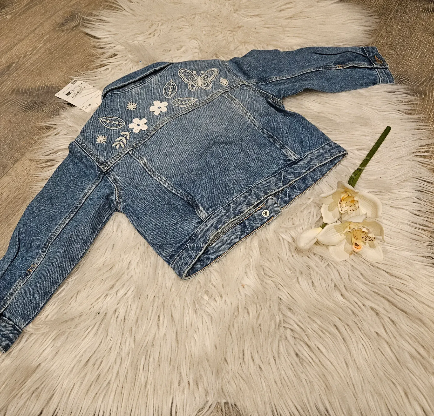 NEU Mädchen Jeansjacke bestickt Gr. 98