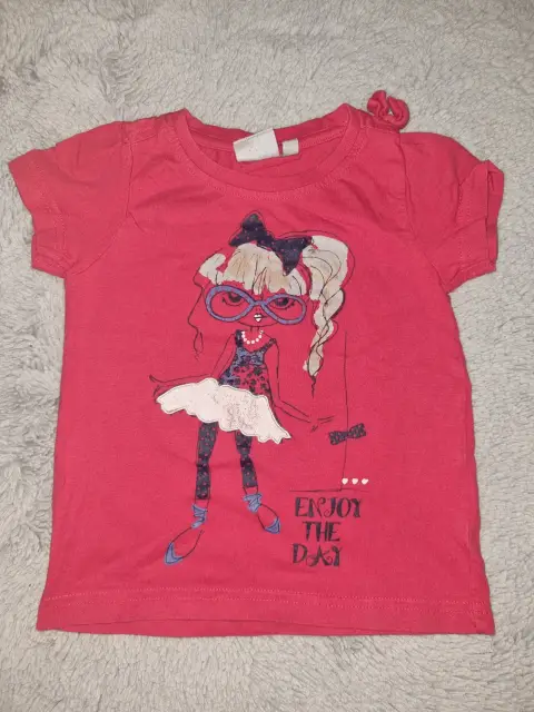 #138 rotes T-Shirt blue Seven