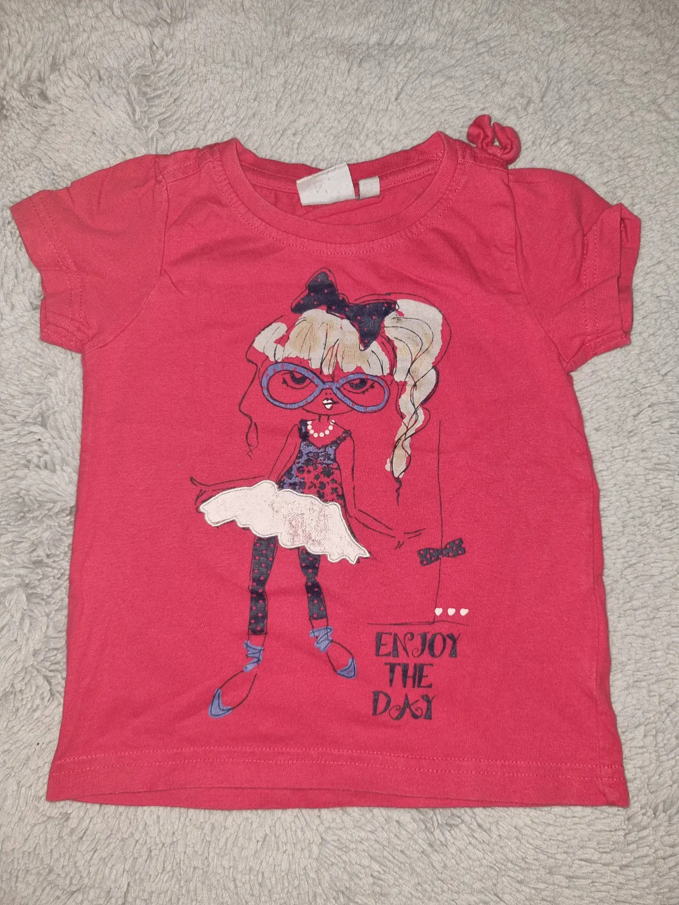#138 rotes T-Shirt blue Seven