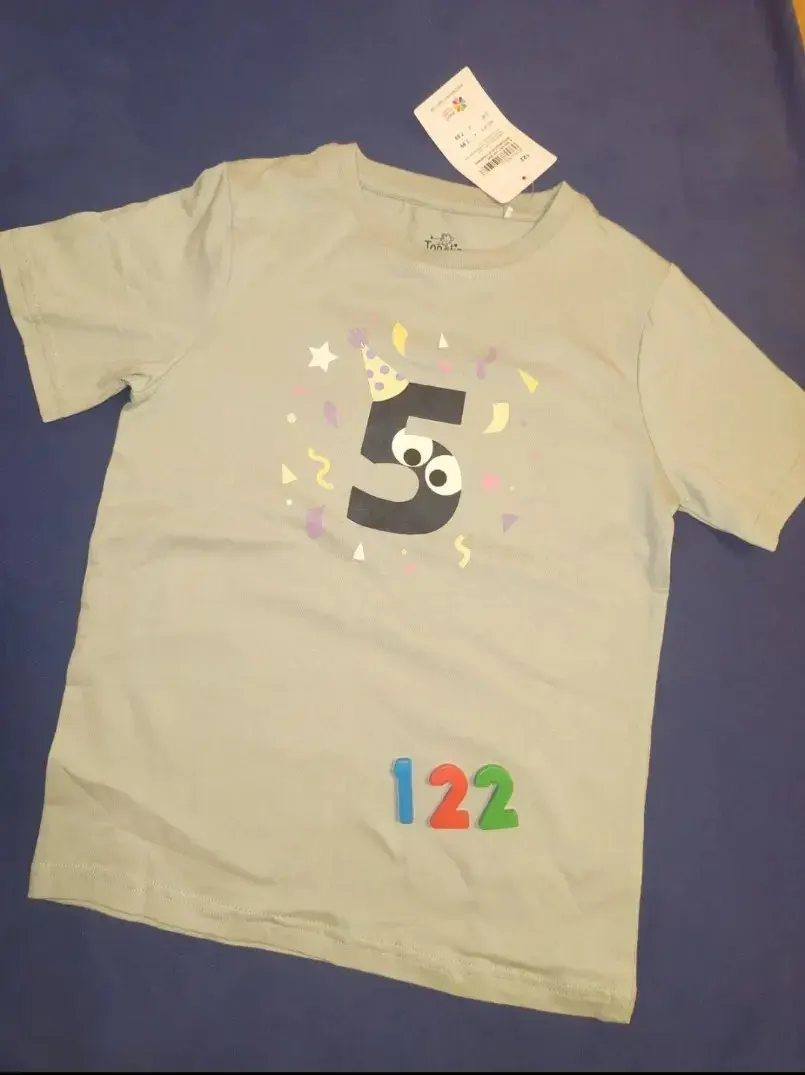5. Geburtstag T-Shirt Größe 122 Topolino