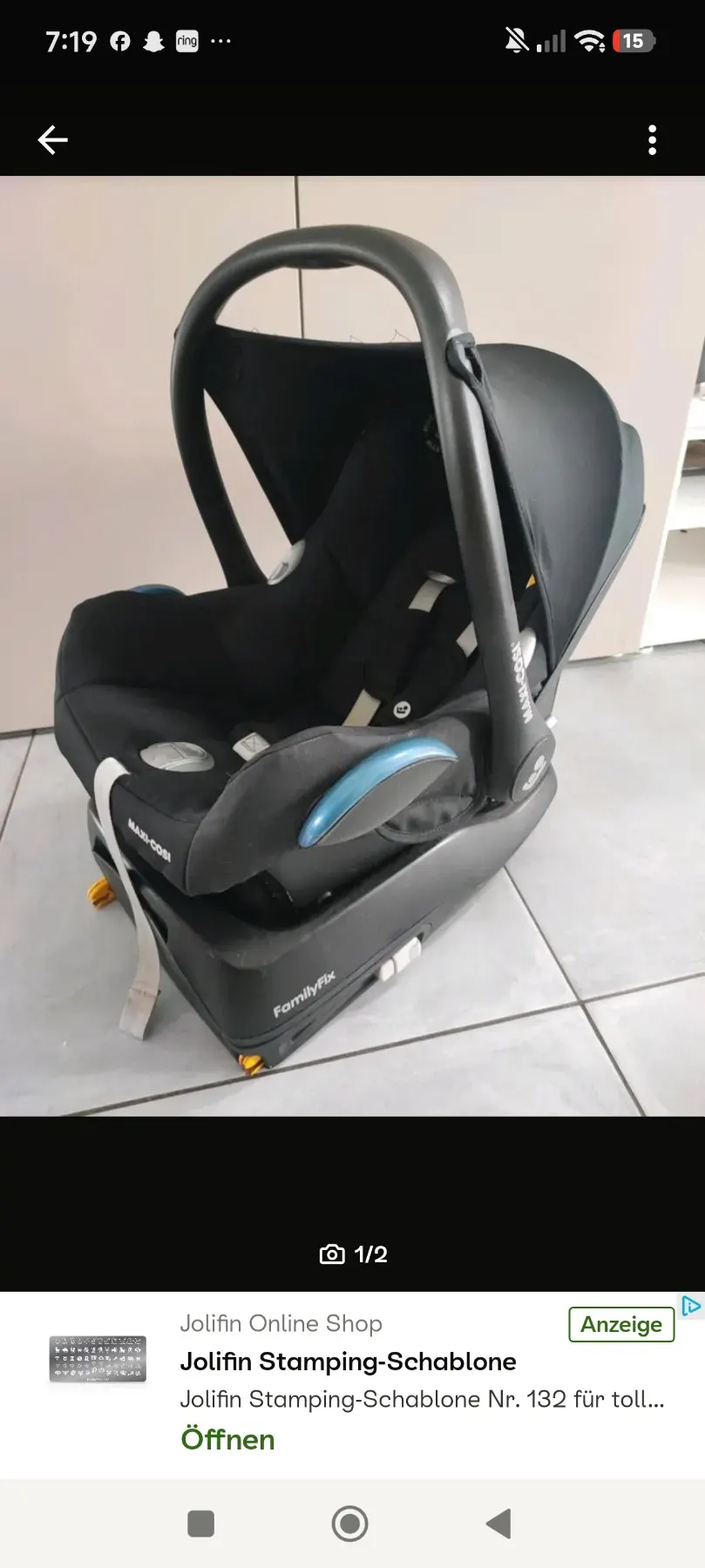 Maxi cosi mit familyfix