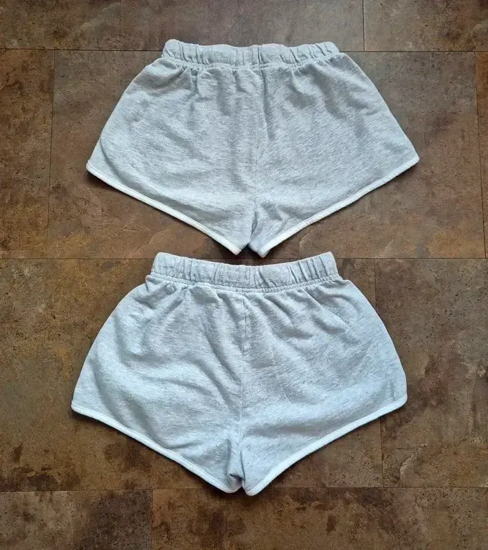 H&M Mädchen Set 2 Shorts Bermudas Hosen Gummizug grau 9-10/134-140