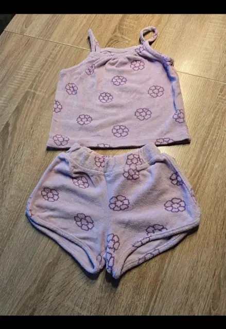 Schönes Mädchen Frotee Strand Set Größe 98/14. Kaum getragen